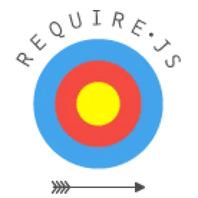 El logo de RequireJS es una diana con una flecha debajo