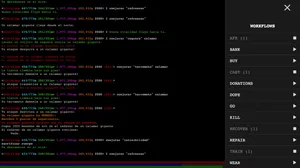 Screenshot of a fight with a giant squid!